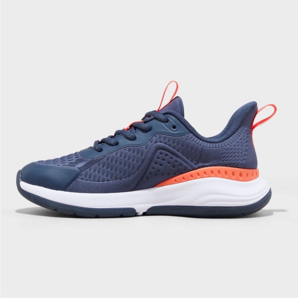 Boys Avery Performance Sneakers-All In Motion Navy Blue New - Picture 2 of 4